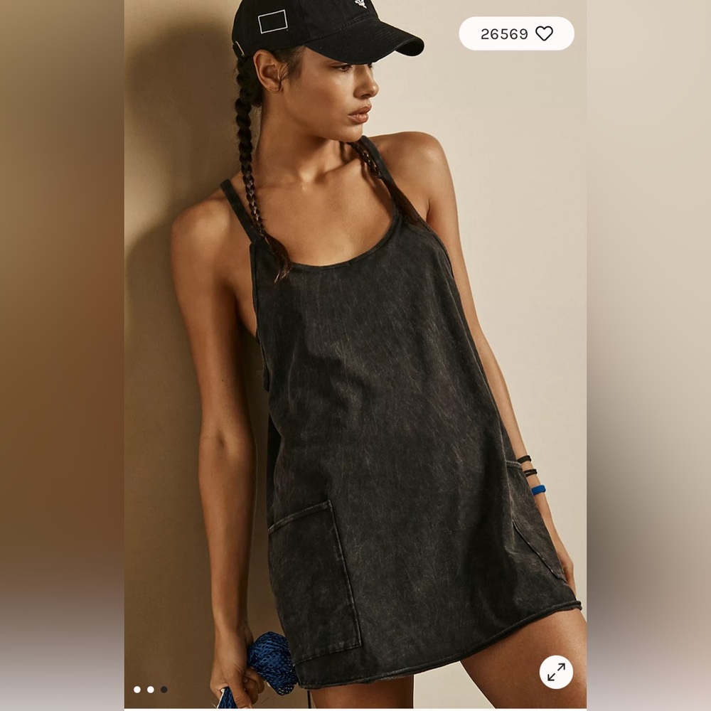 Free People | Hot Shot Mini Dress | Black - Picture 5 of 12